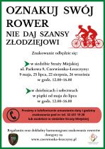Straż Miejska ponownie będzie znakować rowery i